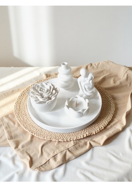 🌿 Minimalist Seramik Dekor Seti – Doğallığın ve Sanatın Buluşması