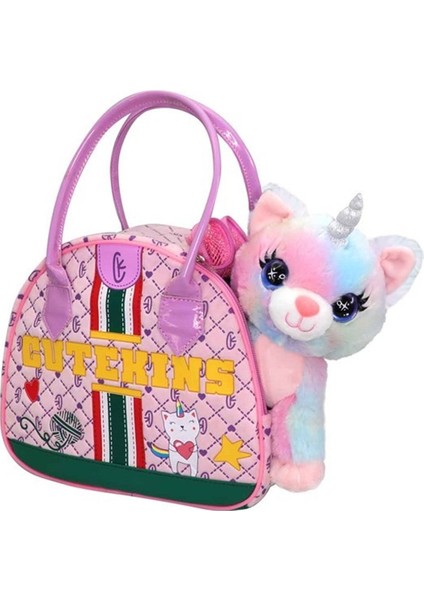 PopŞeker Peluş Caticorn Rarenk Tek Boynuzlu Kedi Şimdi Çantasında! fiyatları