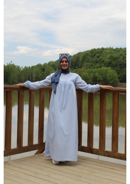 Çizgili Fırfırlı Elbise fiyatları