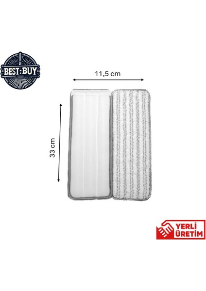 Pro Tek Tırnak Yedek Tablet Mop Bezi 33*11, 5 cm (Sadece 2 Adet Yedek Bez)
