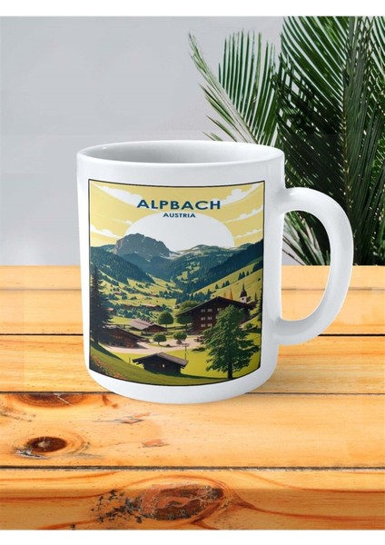 Alpbach Baskılı Kupa Bardak Kişiye Özel Desen 2