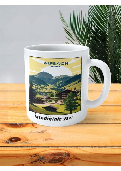 Alpbach Baskılı Kupa Bardak Kişiye Özel Desen 2 fiyatları
