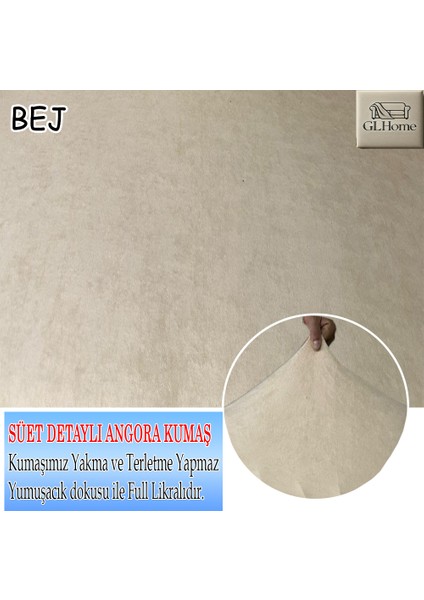 Süet Detaylı Angora Kumaş Çift Kişilik Komple Giydirme 2'li Kanepe, Bohem, Vb Model Koltuk Kılıfı modelleri