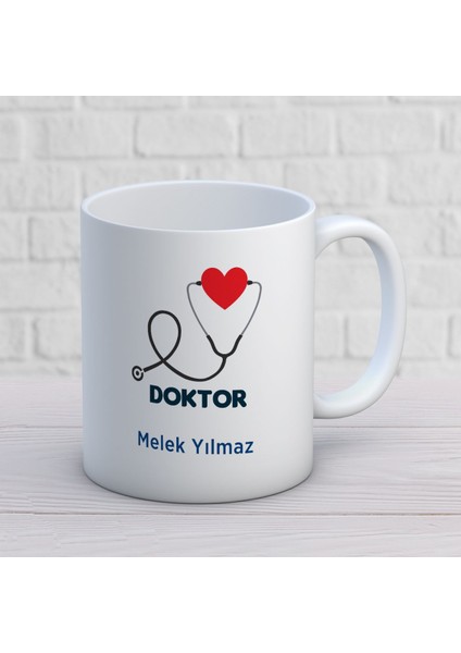 Kişiye Özel Doktor Stetoskop Kupa Bardak