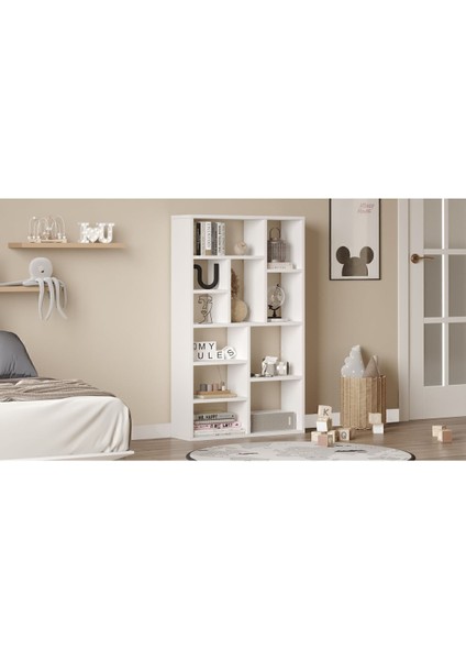 Korrion Kitaplık 124CM Beyaz Kor1-W modelleri