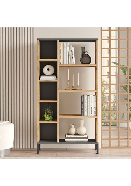 Best Kitaplık Metal Ayaklı Çam Bes3-Aa