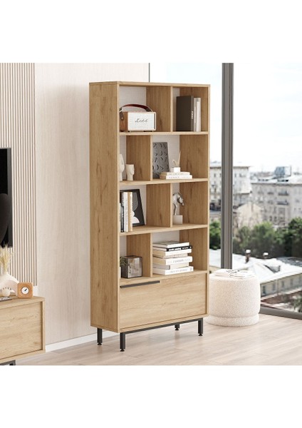 Bohem Kitaplık Raf Metal Ayaklı 176CM Kapaklı Sepet Boh4-S fiyatları