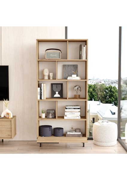 Bohem Kitaplık Raf Metal Ayaklı 176CM Kapaklı Sepet Boh4-S fırsatları