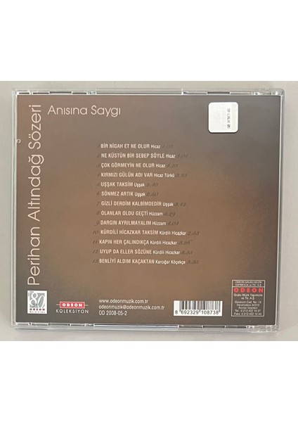 Perihan Altındağ Sözeri Anısına Saygı CD (Orijinal Dönem Baskı Cd) fiyatları
