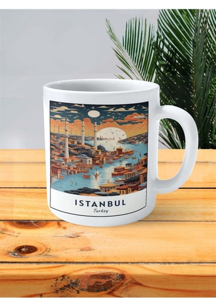 Istanbul Baskılı Kupa Bardak Kişiye Özel Desen 9
