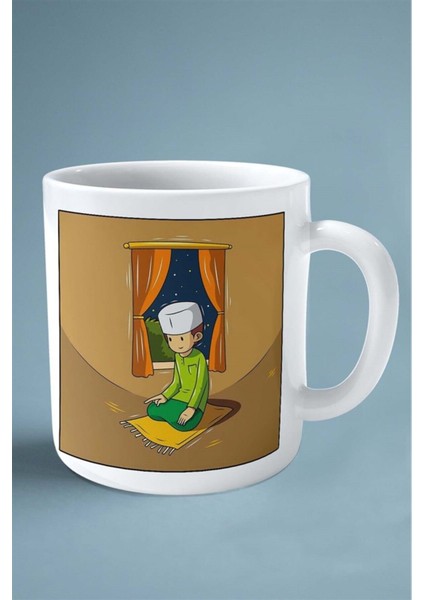 Dua Islamiyet Baskılı Kupa Bardak Çift Taraflı Baskı Kişiye Özel Model 4