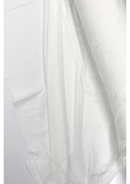 Keten Kumaş - Organik Kumaş - Perde Kumaşı - Ince Keten - Kıyafet Için Kumaş Örtü Beyaz 11