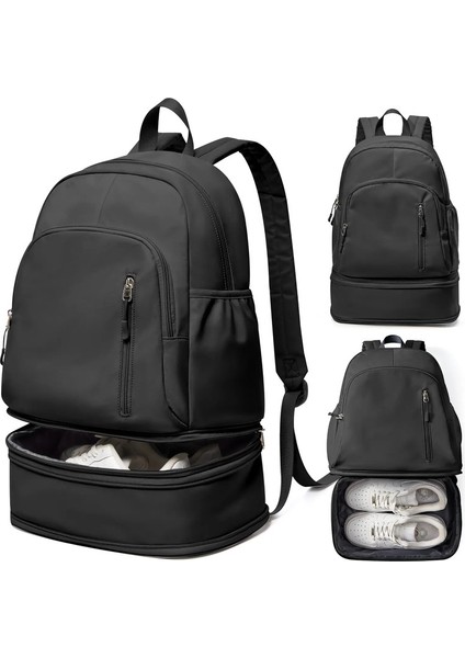 Kadınlar Için Spor Salonu Sırt Çantası, Ayakkabı Bölmesi Islak Kuru, Hafif Seyahat Sırt Çantası ile Su Geçirmez Egzersiz Sırt Çantası Spor Yogacolor: Bej (Yurt Dışından)