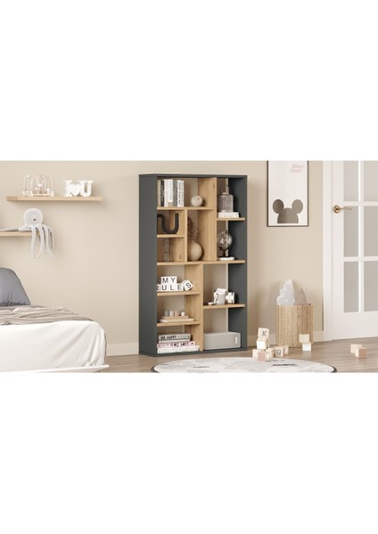 Korrion Kitaplık 124CM Sepet-Antrasit Kor1-Sa modelleri
