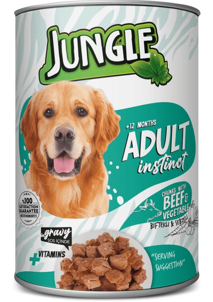 Köpek Konservesi 400 gr Biftekli-Sebzeli