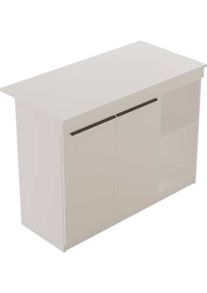 Island 120CM Ada Mutfak Yemek Masası 2 Kapaklı Beyaz Isl2-W indirimleri