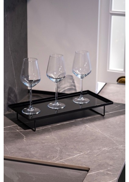 Siyah Çok Amaçlı Sehpa Üzeri Organizer ve Düzenleyici