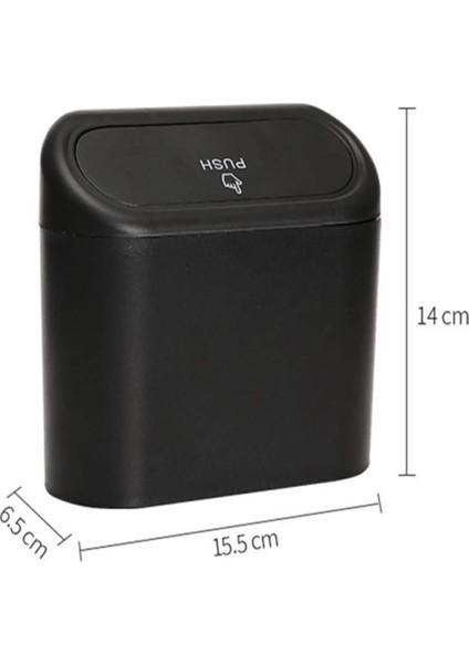 Siyah Kapaklı Araç Içi Çöp Kutusu – Portatif ve Taşınabilir Araba Çöp Kovası Organizer fırsatları