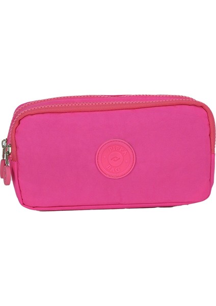 Yogi Iki Gözlü Kız Çocuk Pembe Krinkıl Kumaş Kalem Çantası/kalemlik - KK975-6