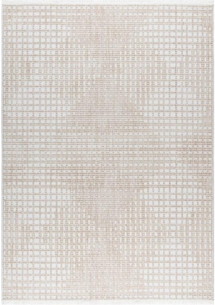 Rio C2599A Bej Beyaz Serisi Salon Oturma Yatak Odası Halısı