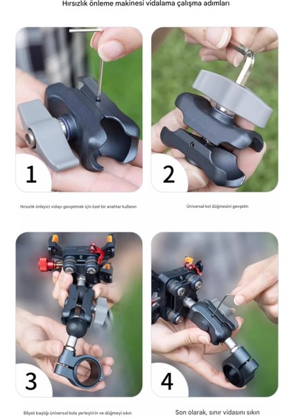 Profesyonel Alüminyum Alaşım Motosiklet & Bisiklet Uyumlu Telefon Tutucu – Ayarlanabilir Kilit Mekanizmalı, Su ve Darbe Dayanıklı, Çift Kilitleme Sistemi, Gidon Montajlı Lanparte TX02 indirimleri