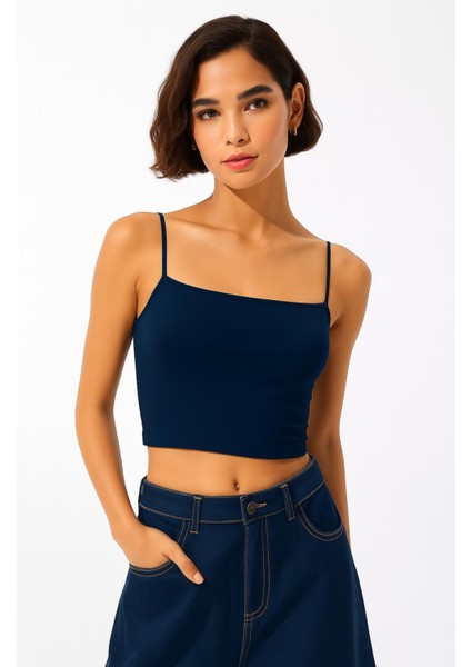 Ip Askılı Ribana Kumaş Crop Atlet fiyatları
