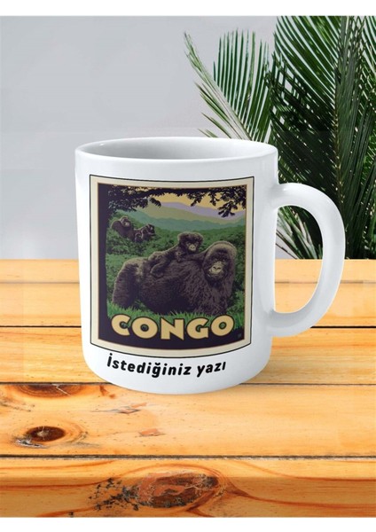 Congo Baskılı Kupa Bardak Kişiye Özel Desen fiyatları
