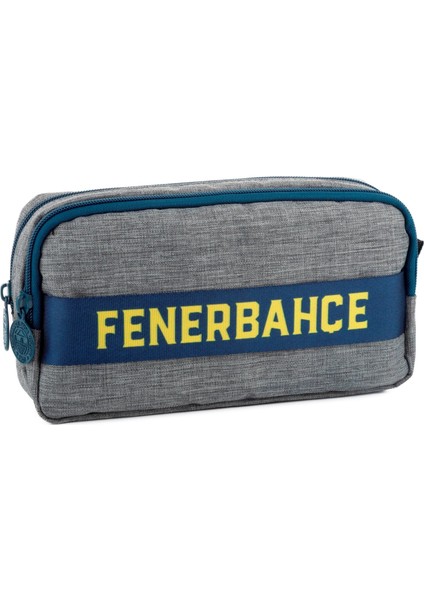 Fenerbahçe Kolon Detaylı Erkek Çocuk Iki Bölmeli Kalem Kutusu/kalemlik - Gri - ME25716
