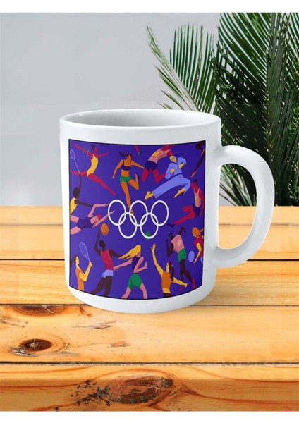 Atletizm Baskılı Kupa Bardak Kişiye Özel Desen 3