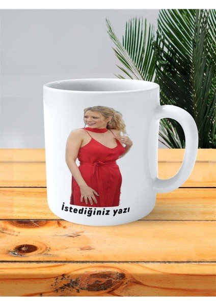 Blake Lively Baskılı Kupa Bardak Kişiye Özel Model 4 fiyatları