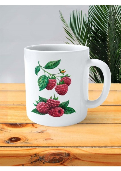 Böğürtlen Baskılı Kupa Bardak Kişiye Özel Model 1