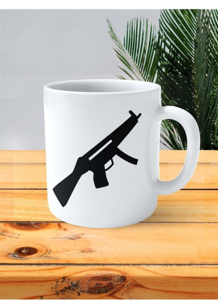 Mp-5 Baskılı Kupa Bardak Kişiye Özel Model 1