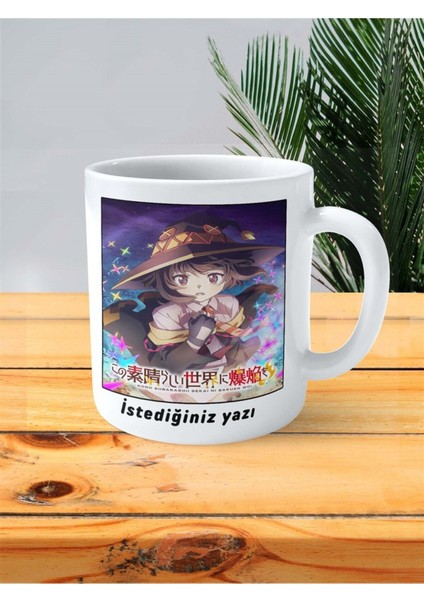 Kono Subarashii Sekai Ni Shukufuku Wo! Baskılı Kupa Bardak Kişiye Özel Model 2 fiyatları