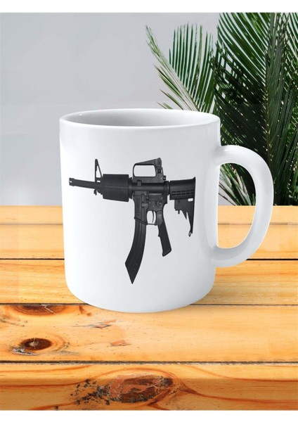Ar-15 Baskılı Kupa Bardak Kişiye Özel Model 2