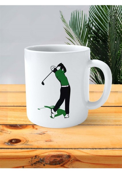 Golf Baskılı Kupa Bardak Kişiye Özel Model 5