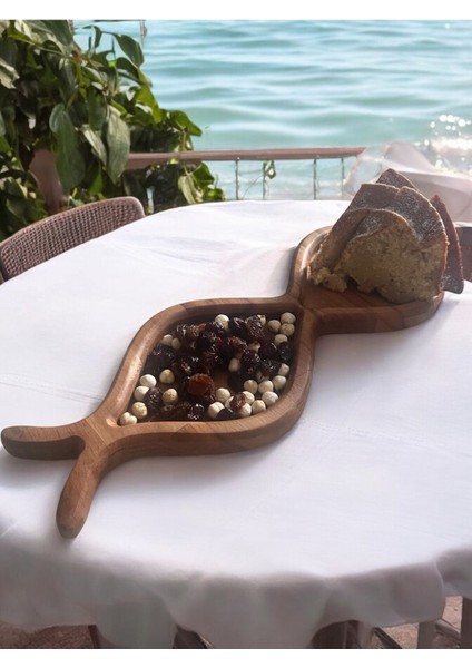 Asimetrik 2 Bölmeli Kahverengi Çerezlik, Şık ve Pratik Mutfak Aksesuarı