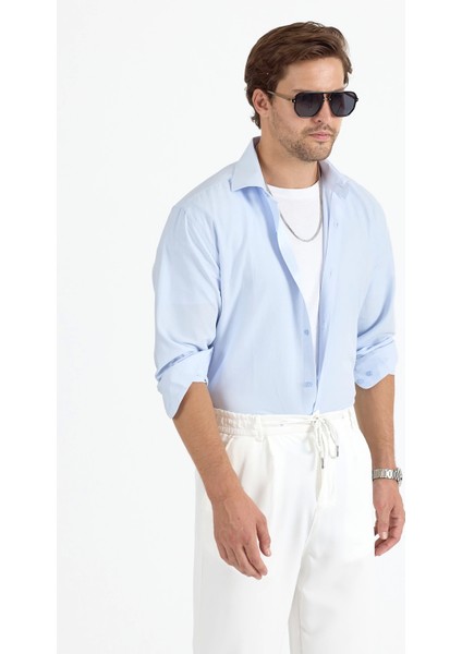 Erkek Regular Fit Mavi Gömlek indirimleri