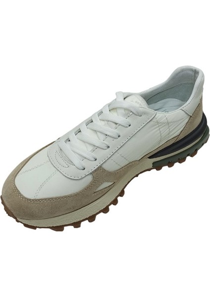 Beyaz Deri Erkek Sneaker Ayakkabı fırsatları