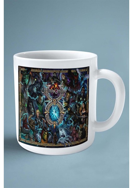 Ultima Online Oyun Baskılı Kupa Bardak Çift Taraflı Baskı Kişiye Özel Model 1