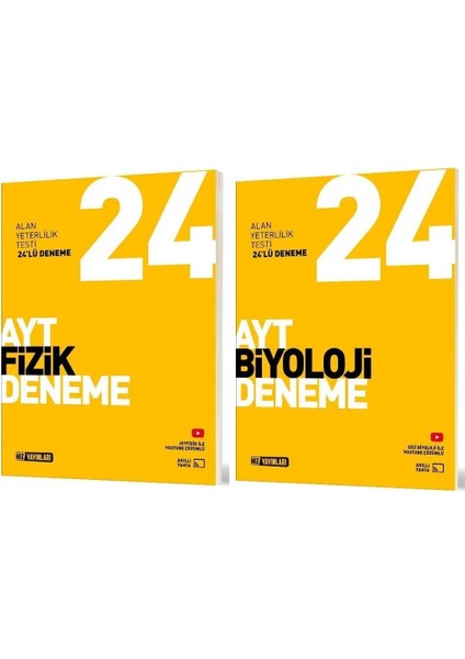 Hız Yayınları Ayt Fizik + Biyoloji Deneme Seti 2 Kitap