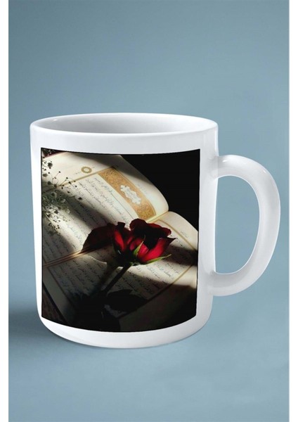 Kuran Islamiyet Baskılı Kupa Bardak Çift Taraflı Baskı Kişiye Özel Model 13