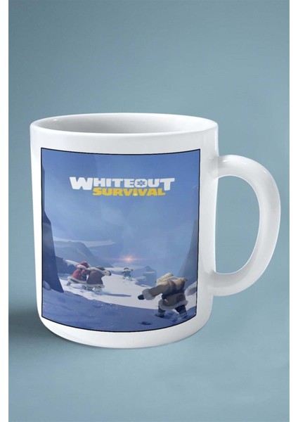 Whiteout Survival Mobil Oyun Baskılı Kupa Bardak Çift Taraflı Baskı Kişiye Özel Model 2