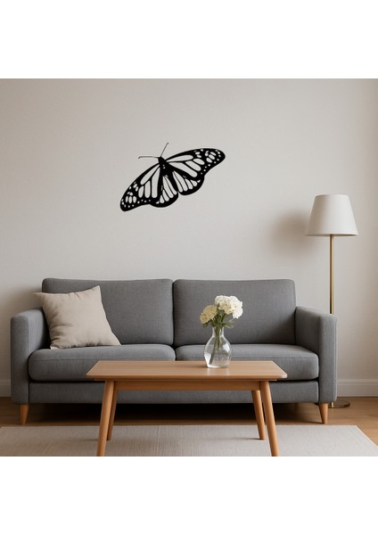 Elegan Kelebek Desenli Mdf Duvar Tablosu - PHN1016-9694 fırsatları