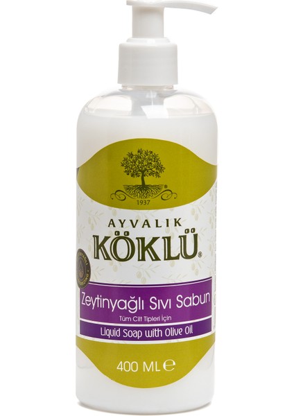 Köklü Zeytinyağlı Sıvı Sabun 400 ml