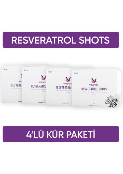 Resveratrol Shot Kür Paketi (4 Kutu)