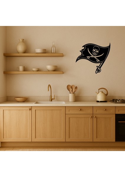 Macera ve Özgürlüğün Simgesi Olan Korsan Bayrağı Dekoratif Tablo Evinizin Atm - PHN9574-7650 fiyatları