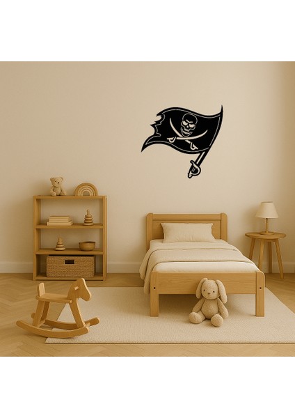 Macera ve Özgürlüğün Simgesi Olan Korsan Bayrağı Dekoratif Tablo Evinizin Atm - PHN9574-7650 modelleri