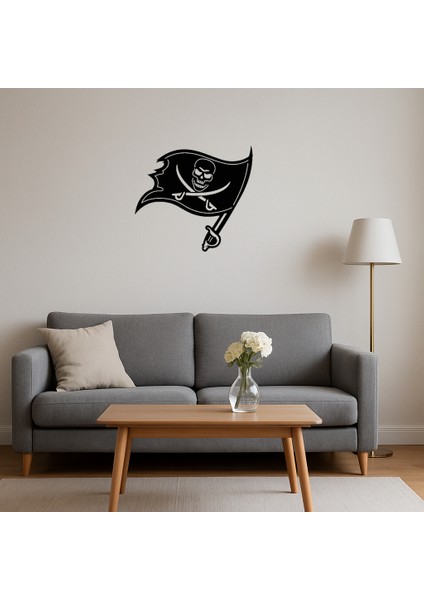 Macera ve Özgürlüğün Simgesi Olan Korsan Bayrağı Dekoratif Tablo Evinizin Atm - PHN9574-7650 fırsatları