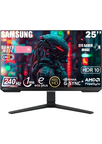 Odyssey G4 25" 1ms GTG 240Hz Fhd HDR10 IPS G-Sync Gaming Monitör LS25BG400EUXUF