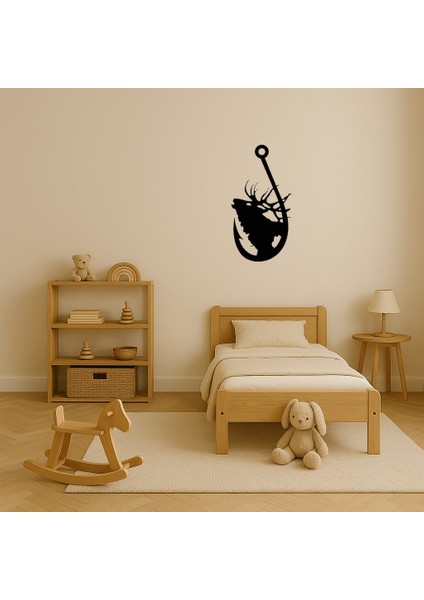 Geyik Başlı Dekoratif Askı Tablosu - PHN8094-5613 modelleri